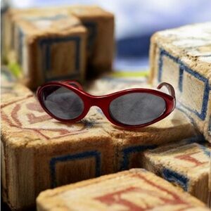 Baby Toddler Kid’s Stylish Red Oval Sunglasses